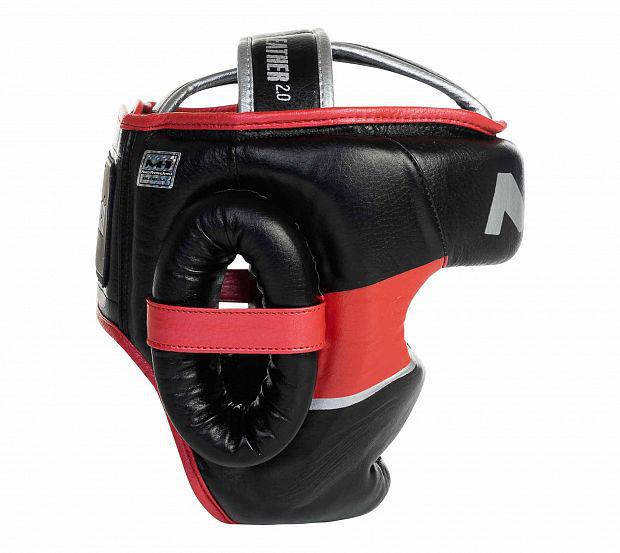 Шлем боксерский Clinch M1, черно/красный