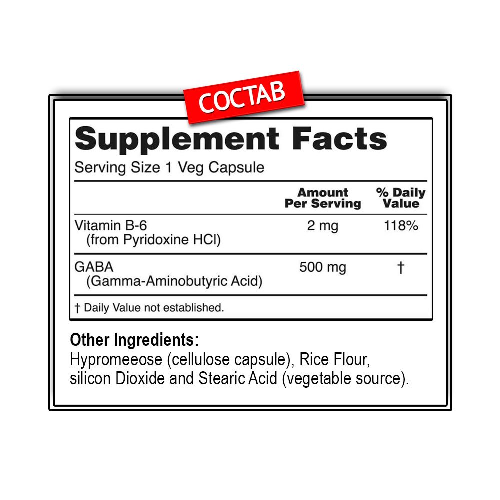 NOW GABA 500 мг. (100 капс.)