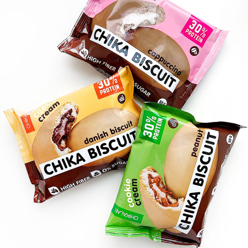 CHIKALAB Бисквитное печенье неглазированное с начинкой (50 г.)