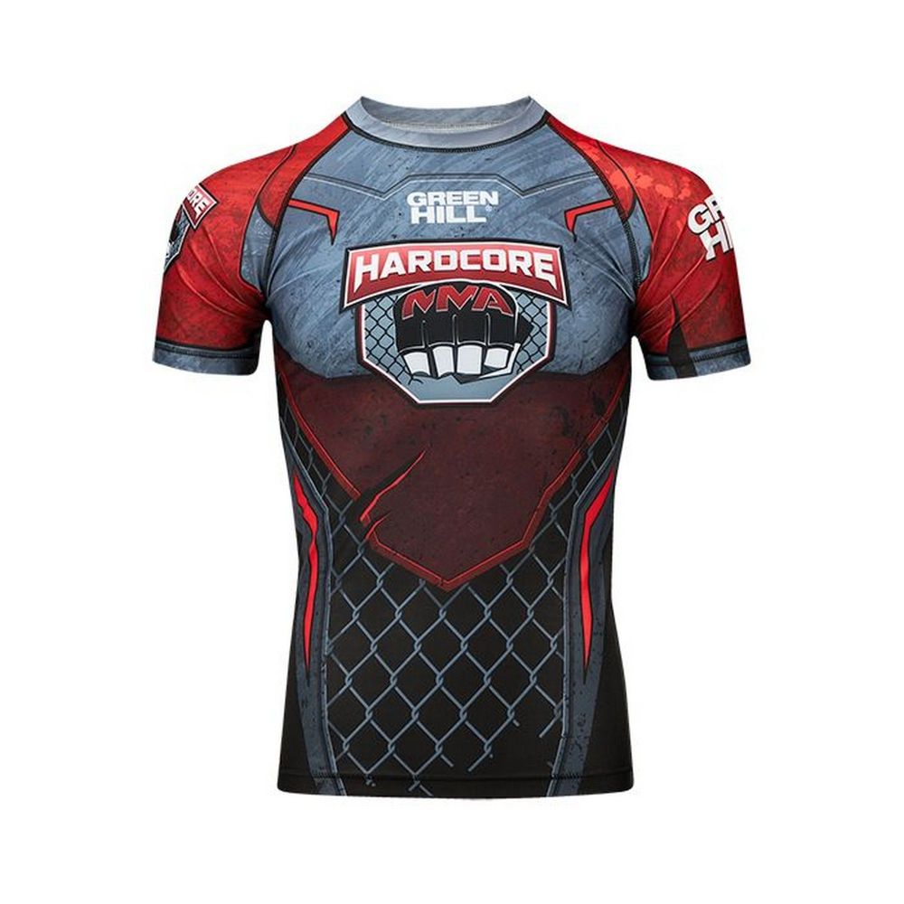 Рашгард RASH GUARD HARDCORE черно-красный 