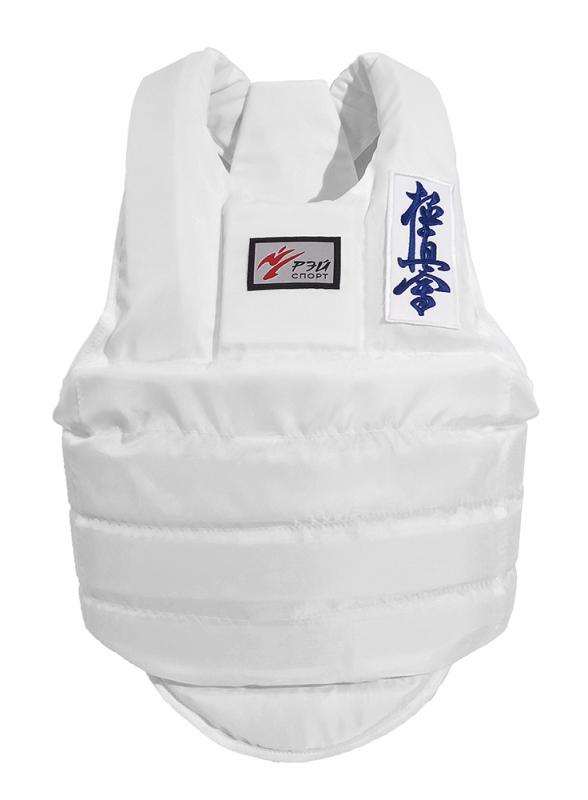 Жилет защитный для каратэ Киокусинкай ЧЕРЕПАХА-3, белый
