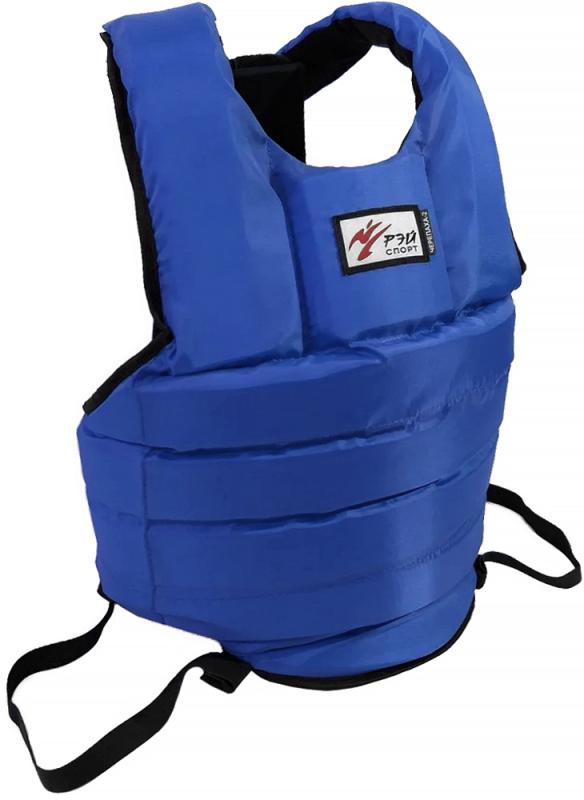 Жилет защитный для единоборств ЧЕРЕПАХА-1 Рэй Спорт, синий