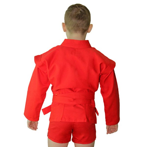 Куртка для борьбы Самбо Красная (облегченная)