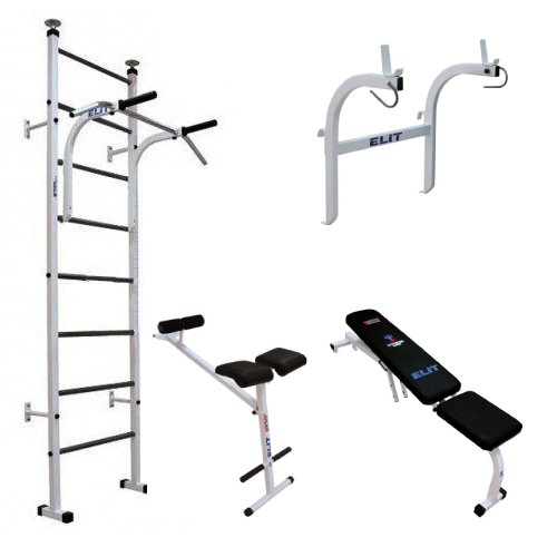 Комплекс Vsport лестница турник скамья и гипер