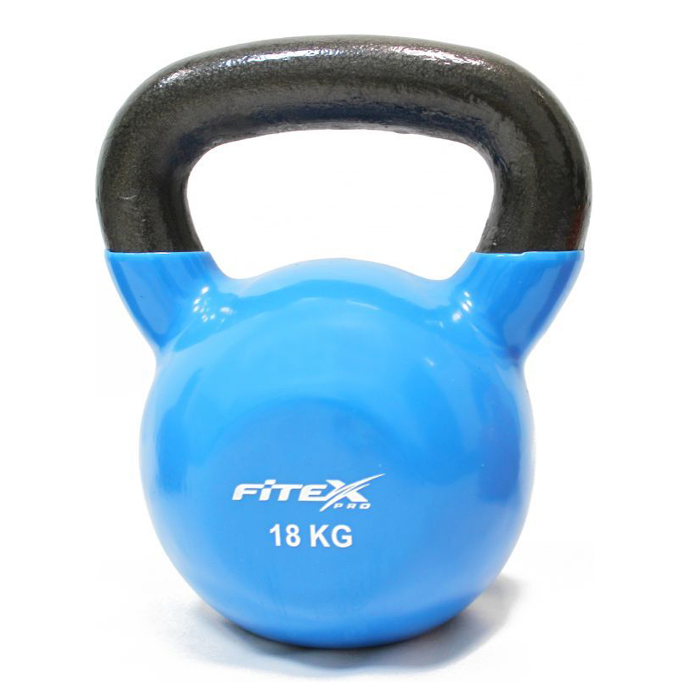 Гиря в виниловой оболочке 18 кг FITEX PRO