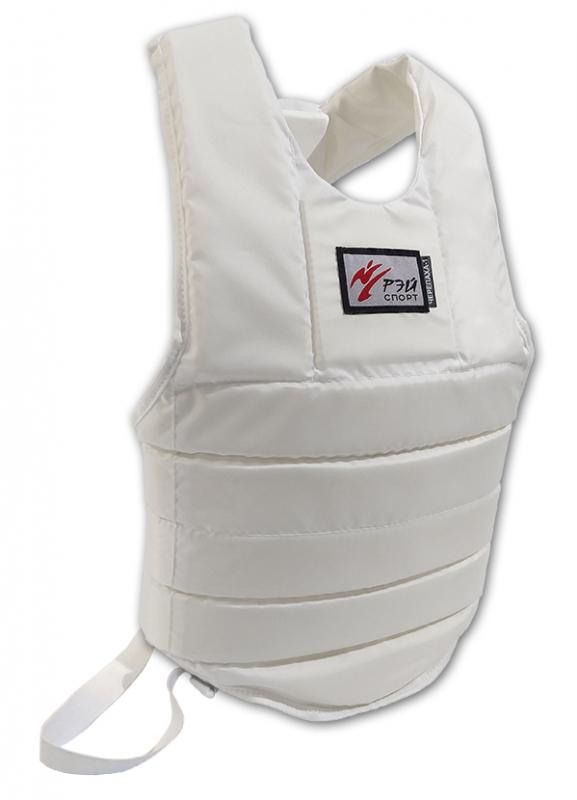 Жилет защитный для единоборств ЧЕРЕПАХА-1, белый