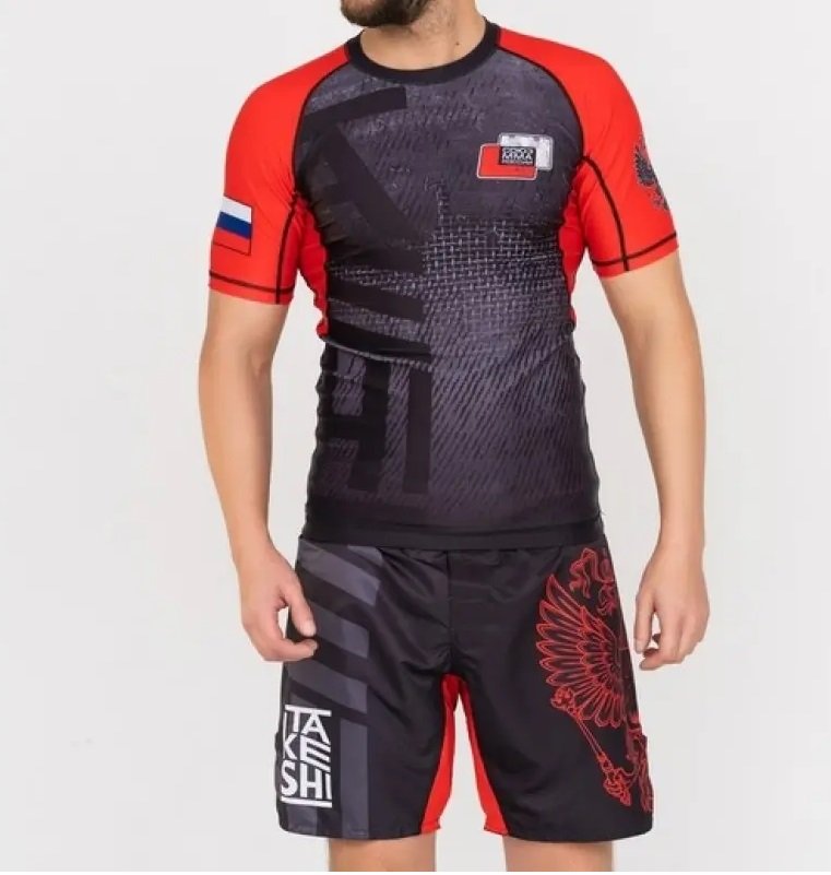 Рашгард союз ММА красный