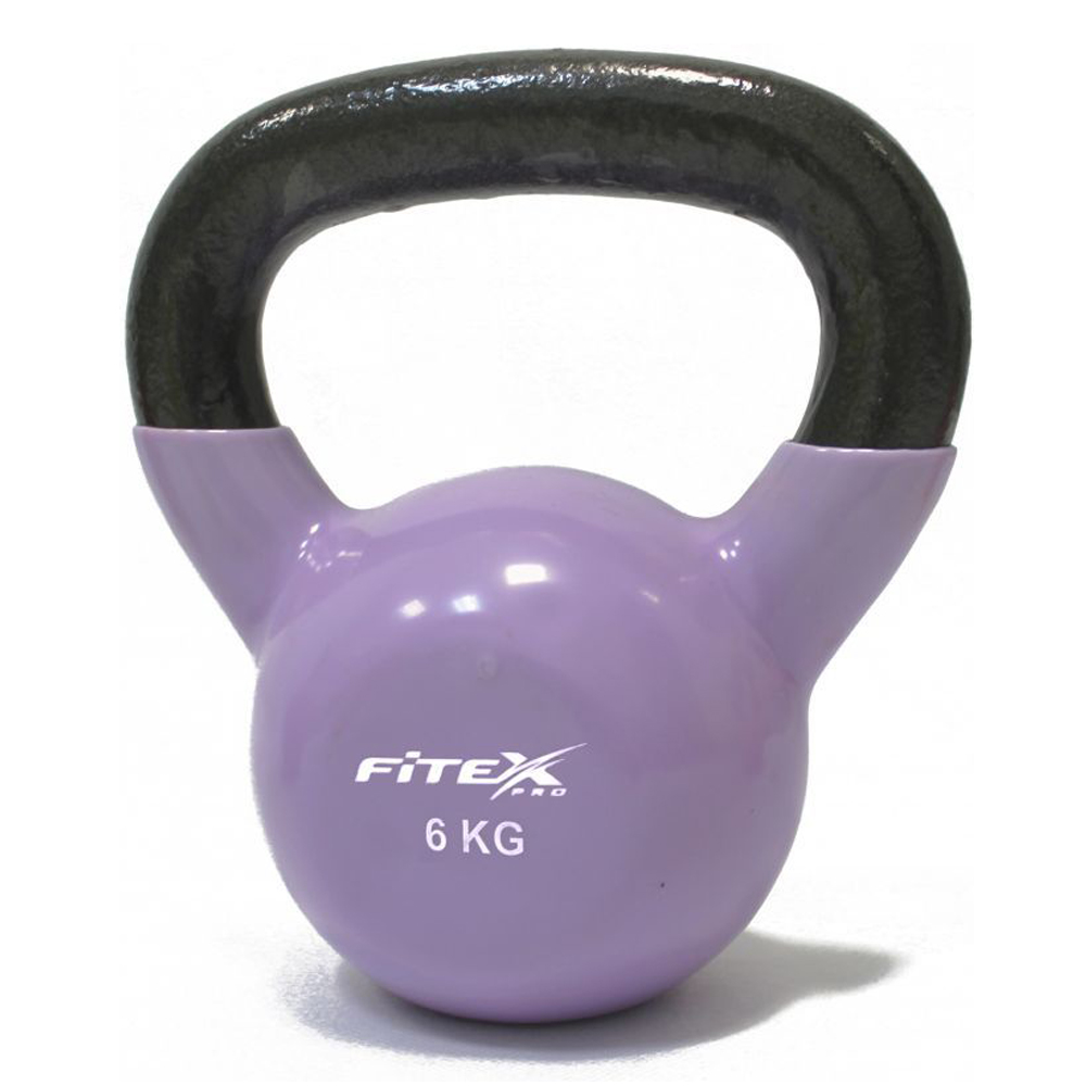 Гиря в виниловой оболочке 6 кг FITEX PRO