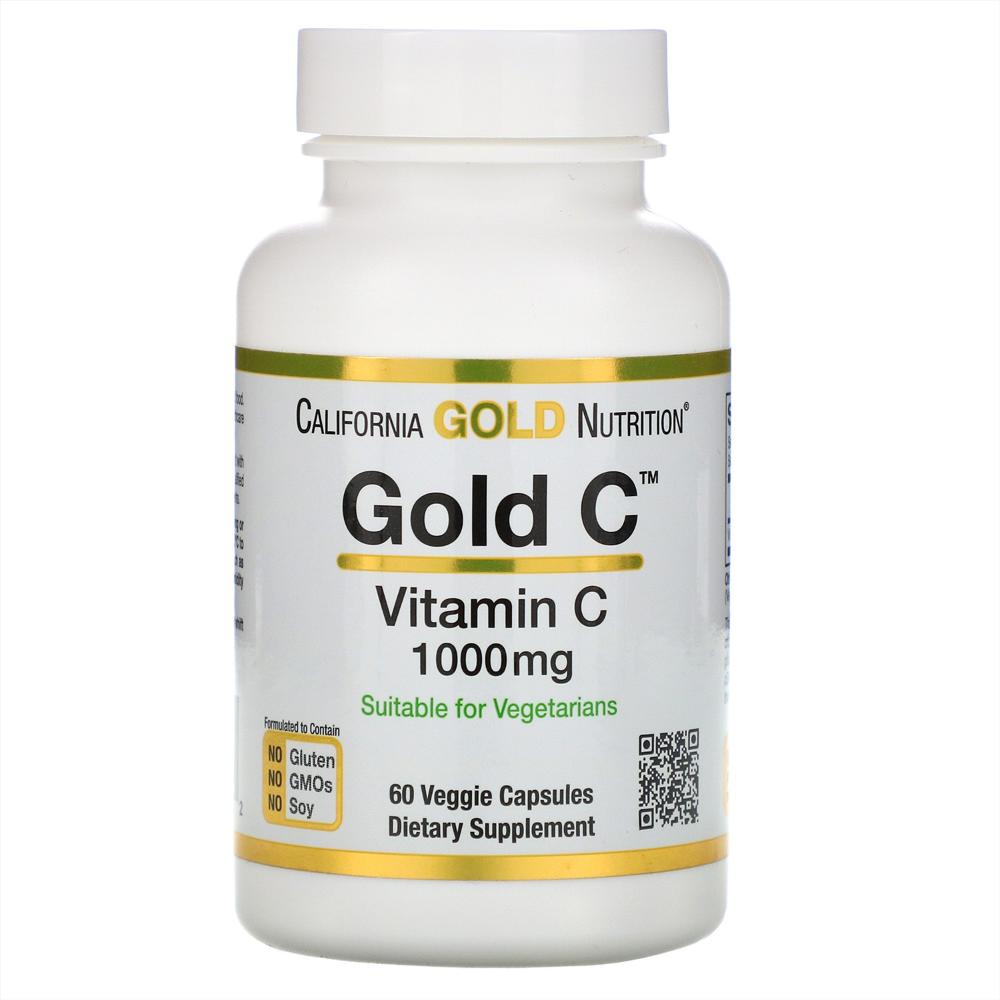California Gold Nutrition Vitamine C (60 капс.) (Без вкуса)