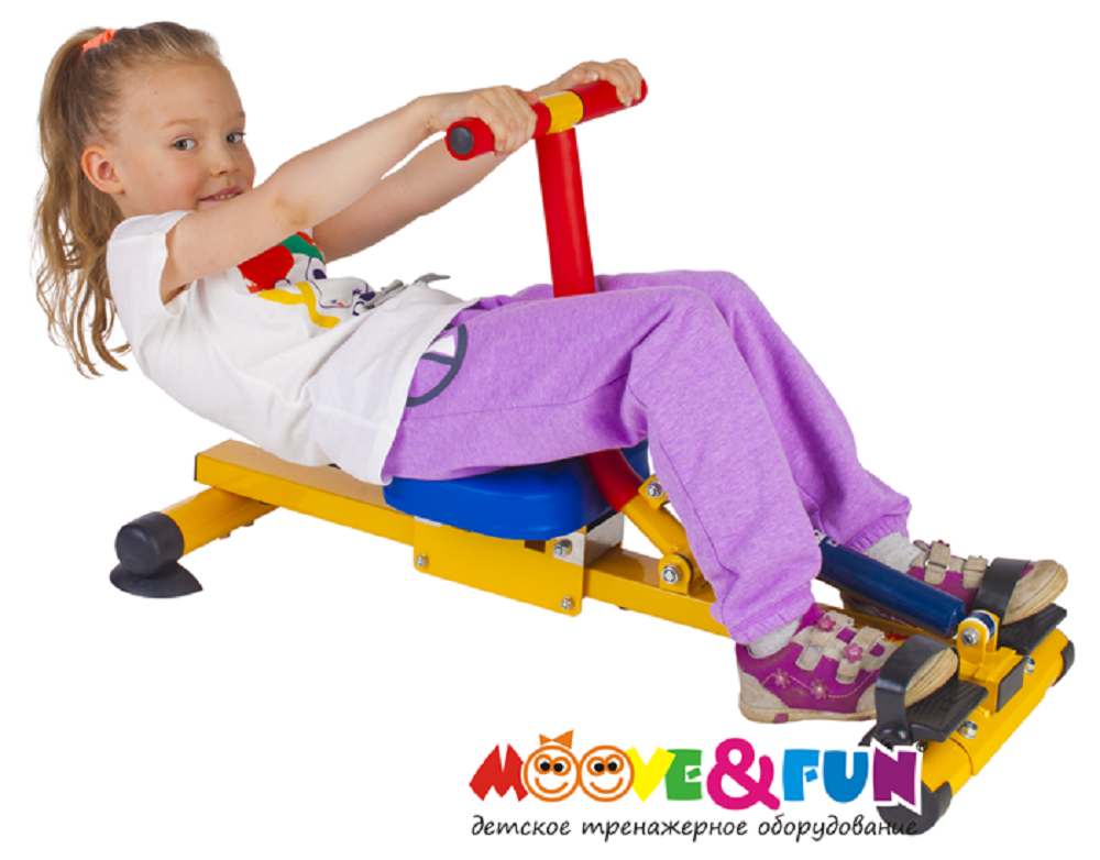 Детский гребной тренажер с одной рукояткой MOOVE&FUN