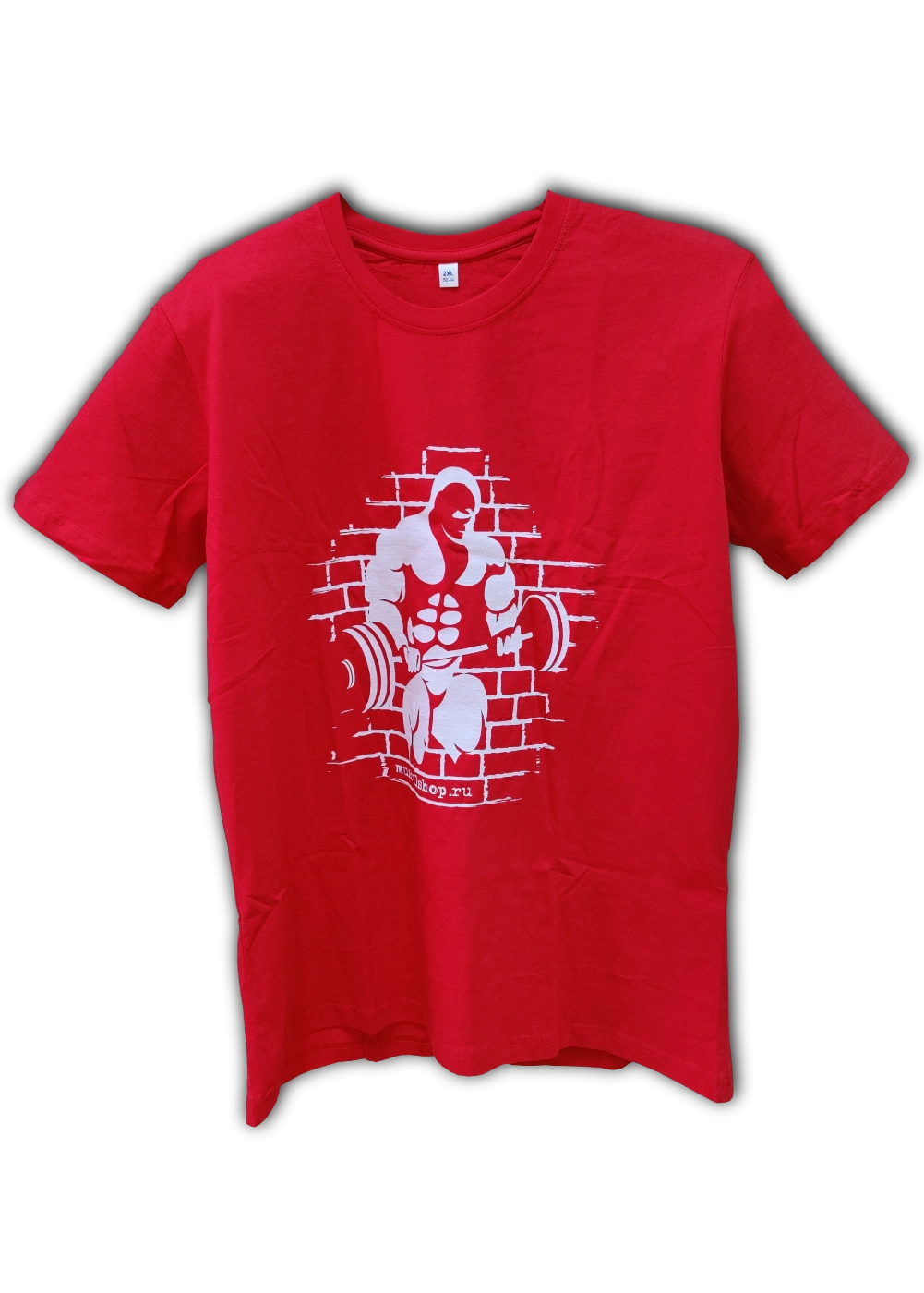 Футболка Мускул Шоп красная