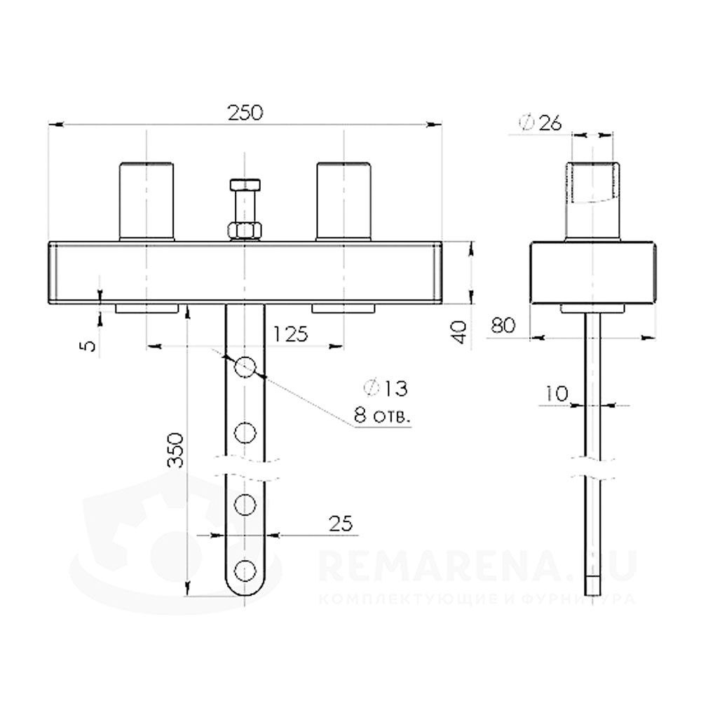 Флейта 50 кг с натяжителем