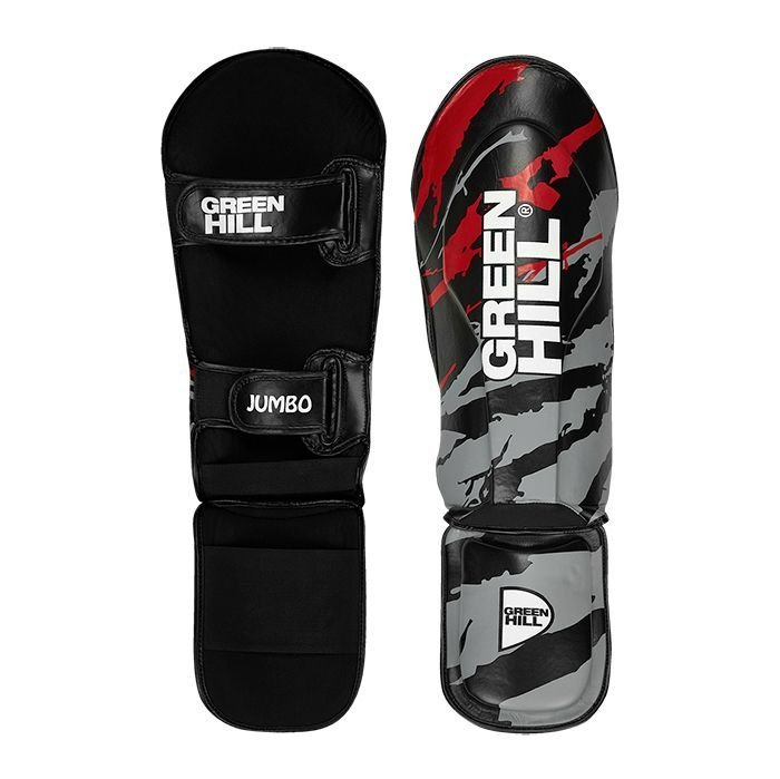 Защита голень-стопа JUMBO серо-черная 