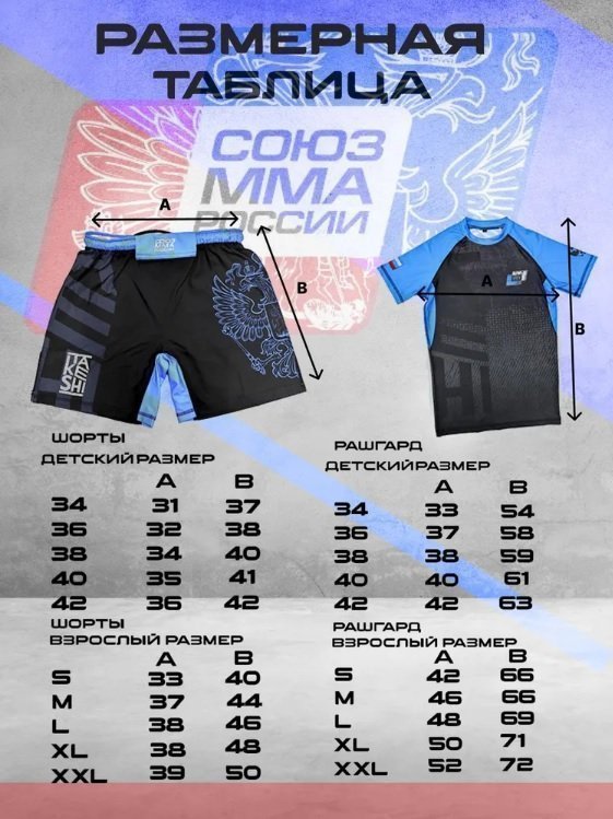 Рашгард союз ММА синий