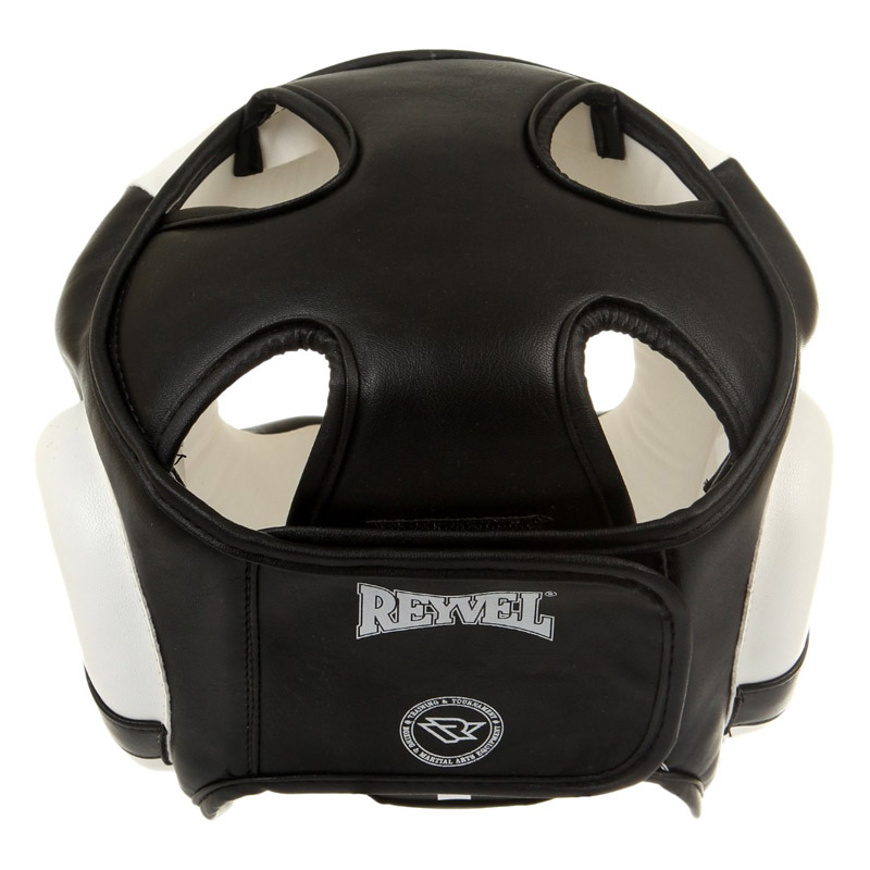 Шлем  REYVEL Муай Тай, черный/белый