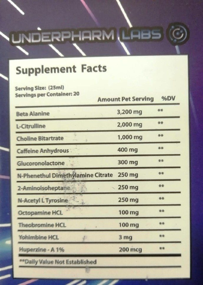 Underpharm Labs Jet packs shot (25 мл.)