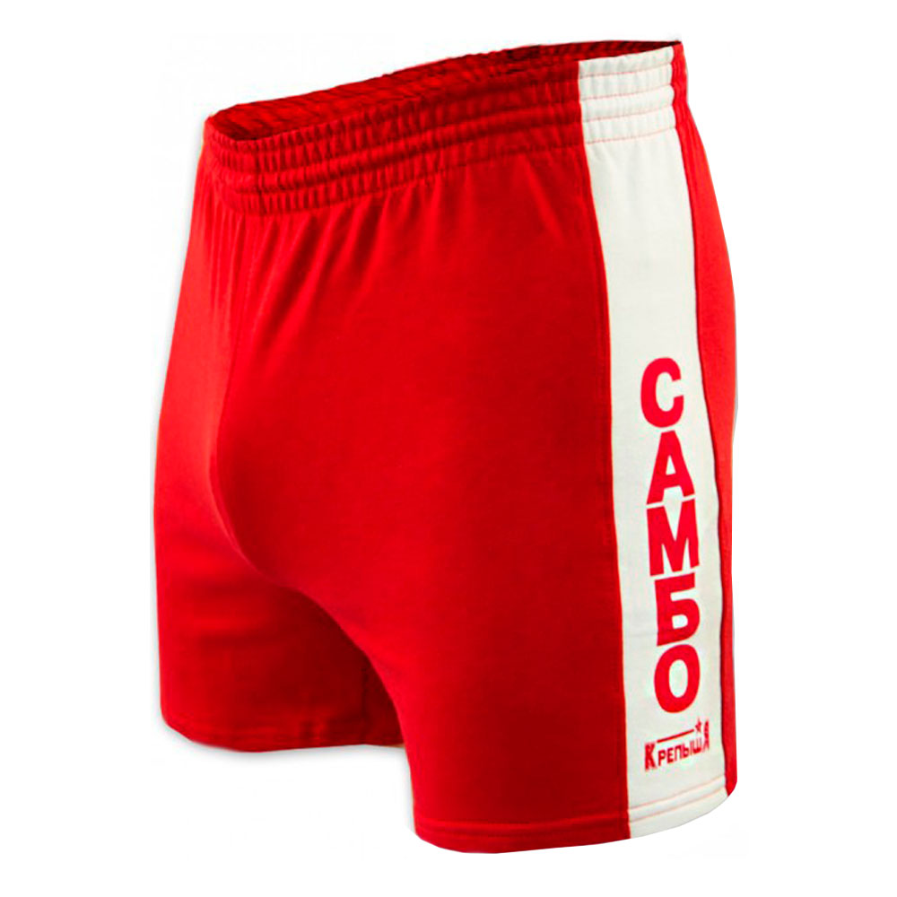 Шорты для борьбы Самбо трикотажные красные