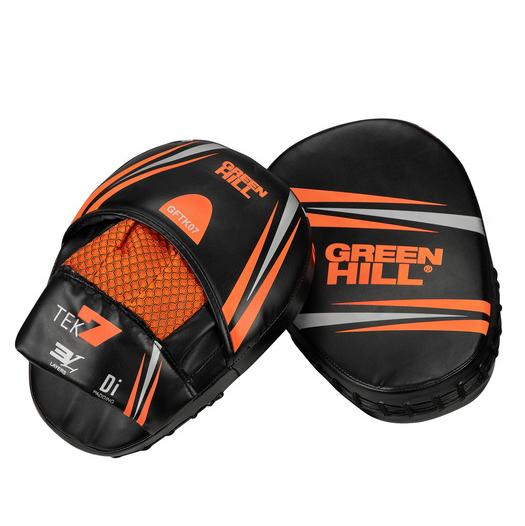Лапы боксерские изогнутые TEK7 Green Hill