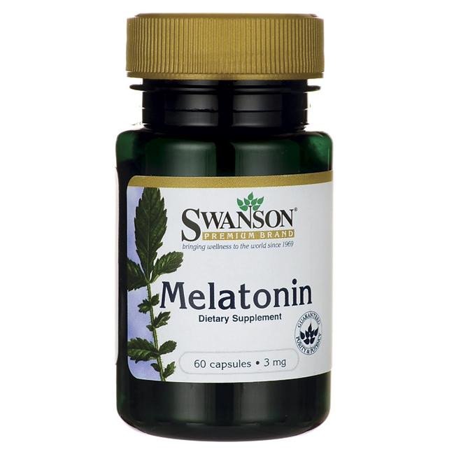 Swanson melatonin 3 мг. (60 капс.)
