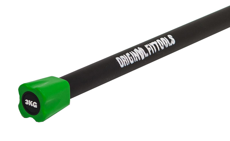 Бодибар FT 3 кг светло-зеленый наконечник Original FitTools
