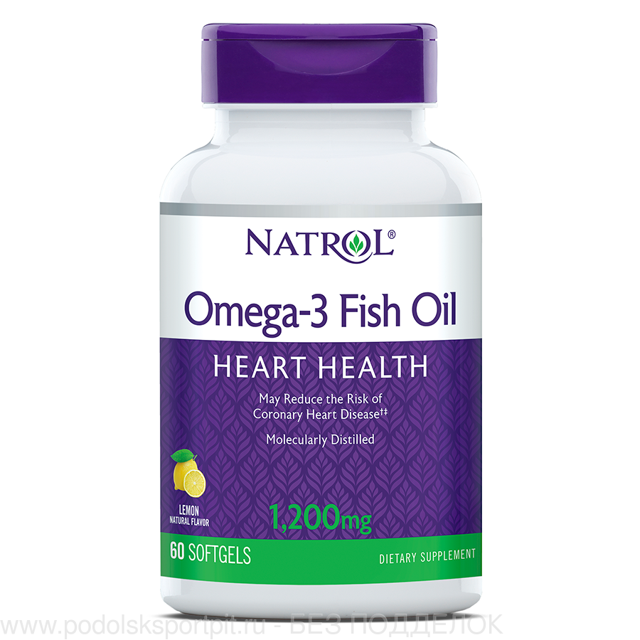 Natrol Omega-3 Fish Oil 1200 (60 капс.)