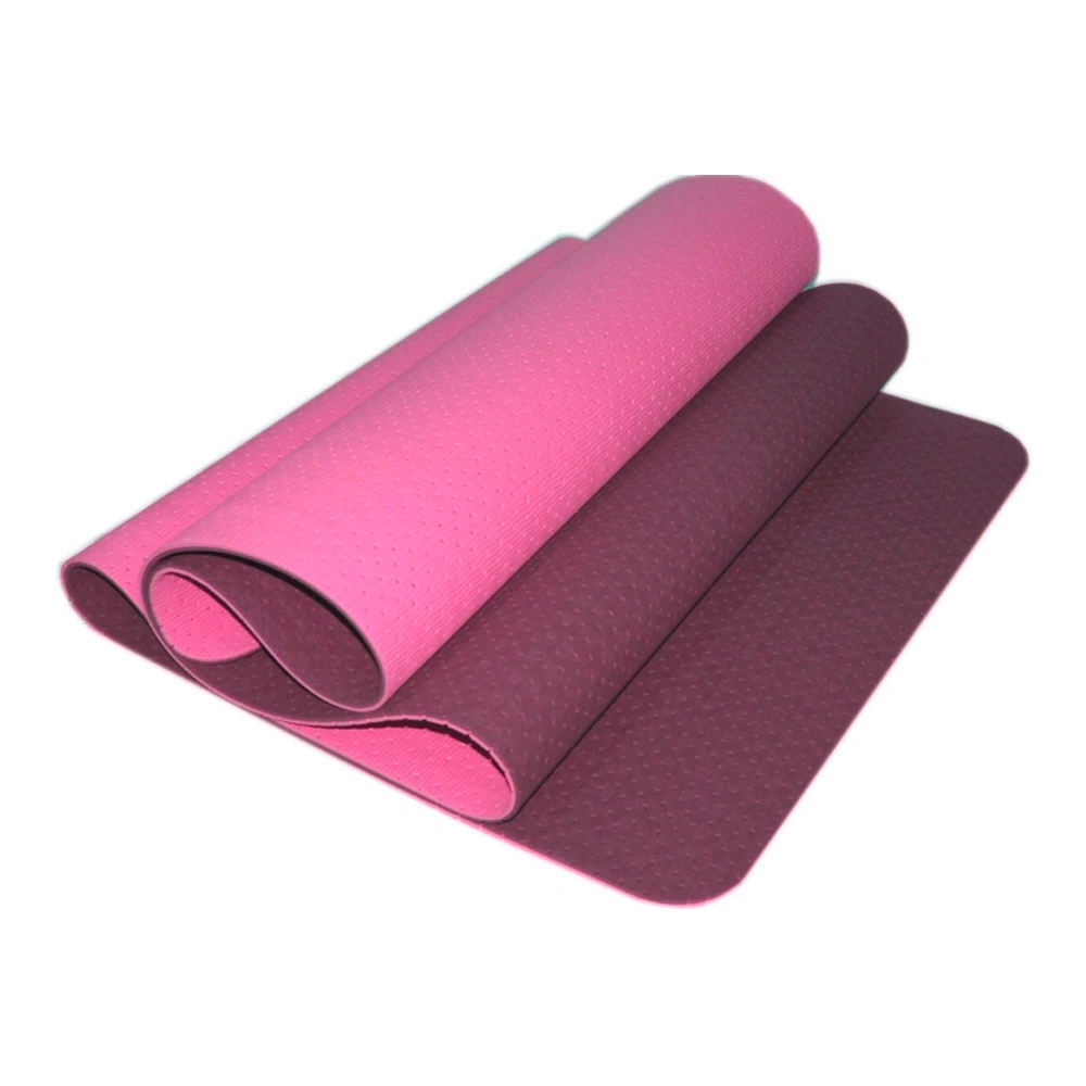 Коврик для йоги перфорированный ОТРЕ- 6ММ розовый