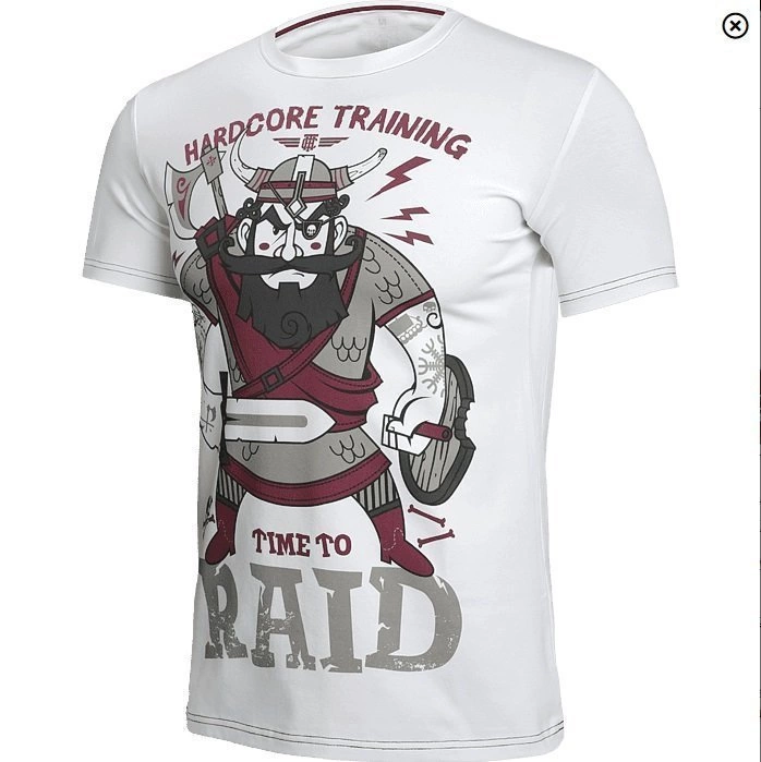 Футболка Hardcore Training Time To Raid White 